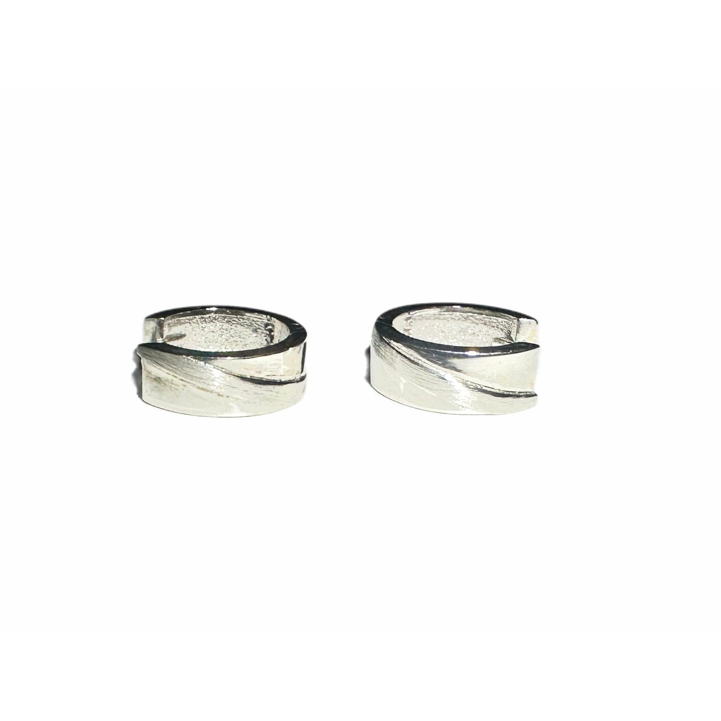 Thick hoop earrings