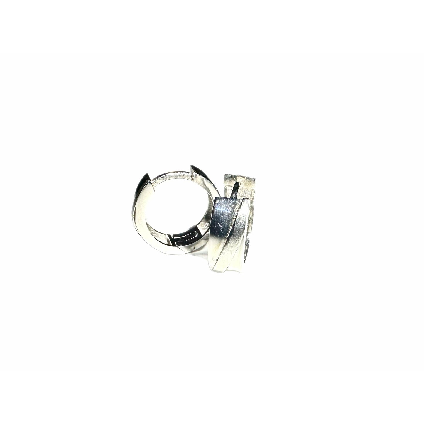 Thick hoop earrings