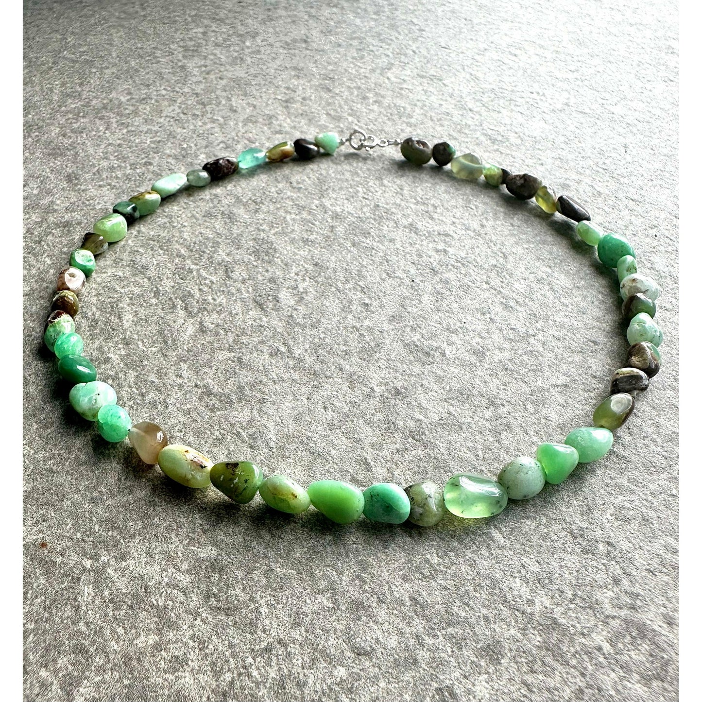 Chrysoprase necklace