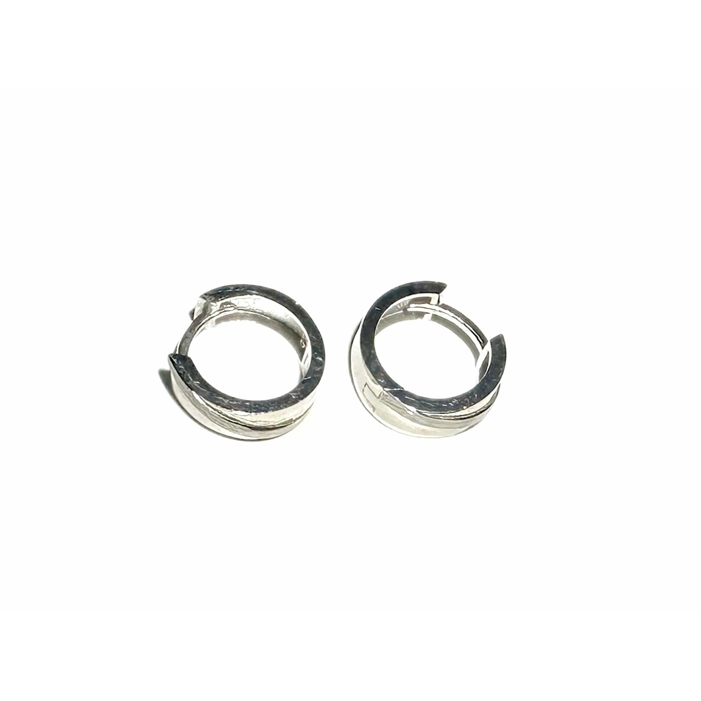 Thick hoop earrings