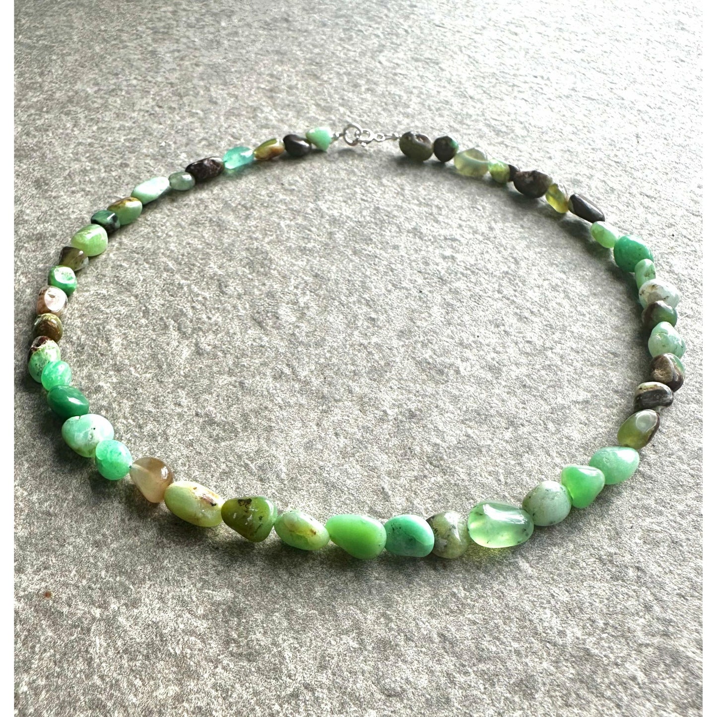 Chrysoprase necklace