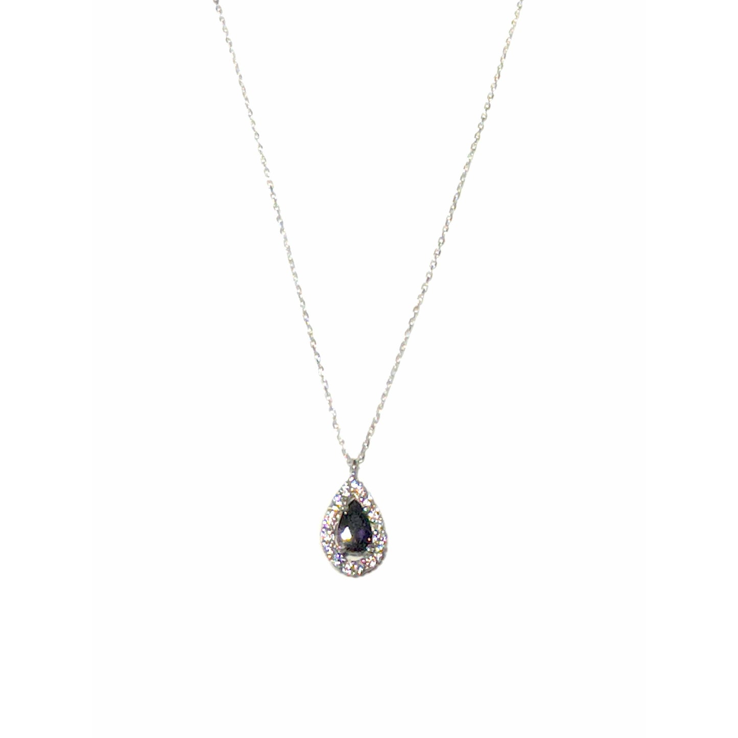 Amethyst love necklace