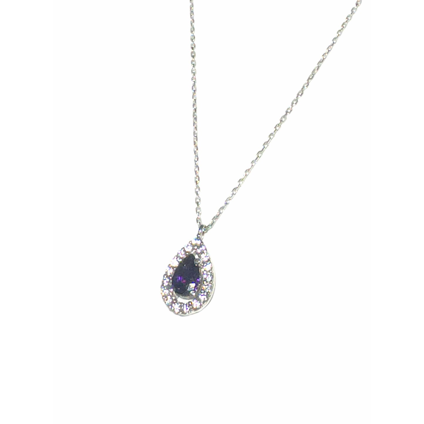 Amethyst love necklace