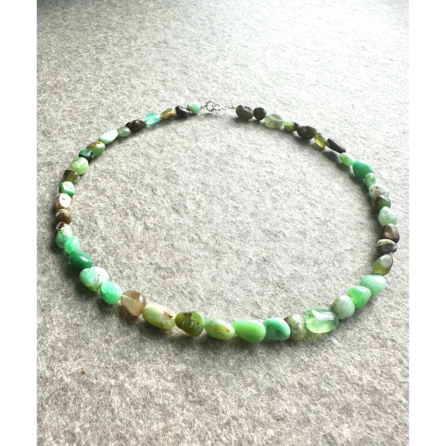 Chrysoprase necklace