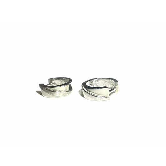 Thick hoop earrings